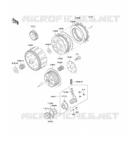 CLUTCH voor Kawasaki KE100 1999