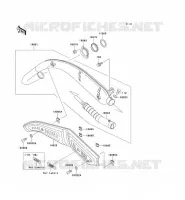 EXHAUST voor Kawasaki KE100 1999
