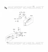 FOOTREST voor Kawasaki KE100 1999