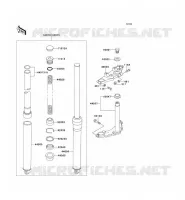 FRONT FORK voor Kawasaki KE100 1999