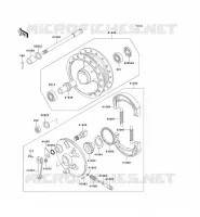 FRONT HUB voor Kawasaki KE100 1999