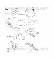 LABELS voor Kawasaki KE100 1999