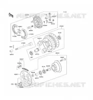 REAR HUB voor Kawasaki KE100 1999