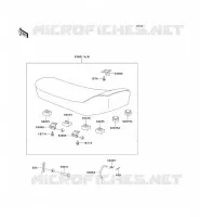 SEAT voor Kawasaki KE100 1999