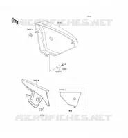 SIDE COVERS   CHAIN COVER voor Kawasaki KE100 1999