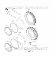 WHEELS   TIRES voor Kawasaki KE100 1999
