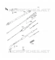 CABLES voor Kawasaki KE100 2000