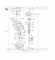 CARBURETOR voor Kawasaki KE100 2000