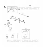 CHASSIS ELECTRICAL EQUIPMENT voor Kawasaki KE100 2000