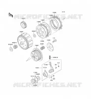 CLUTCH voor Kawasaki KE100 2000
