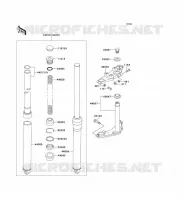 FRONT FORK voor Kawasaki KE100 2000