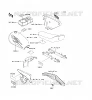 LABELS voor Kawasaki KE100 2000