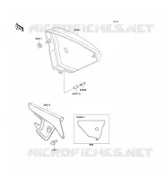 SIDE COVERS   CHAIN COVER voor Kawasaki KE100 2000