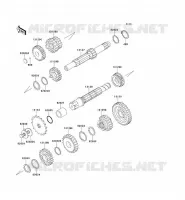 TRANSMISSION voor Kawasaki KE100 2000