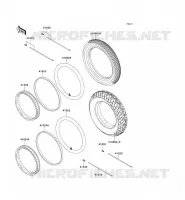 WHEELS   TIRES voor Kawasaki KE100 2000