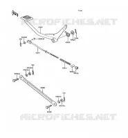 BRAKE PEDAL voor Kawasaki KH125 1991