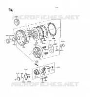 CLUTCH voor Kawasaki KH125 1991
