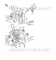 CRANKCASE(S) voor Kawasaki KH125 1991