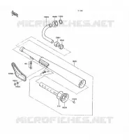 EXHAUST voor Kawasaki KH125 1991