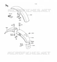 FENDER voor Kawasaki KH125 1991