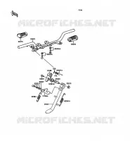 FOOTREST voor Kawasaki KH125 1991