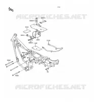 FRAME PARTS voor Kawasaki KH125 1991