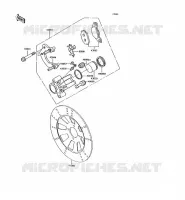 FRONT CALIPER voor Kawasaki KH125 1991