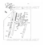 FRONT FORK voor Kawasaki KH125 1991