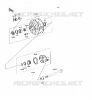 FRONT HUB voor Kawasaki KH125 1991