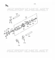 GEAR CHANGE DRUM   SHIFT FORKS voor Kawasaki KH125 1991