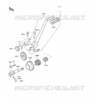 KICK STARTER voor Kawasaki KH125 1991