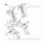SWINGARM   SUSPENSION   SHOCK ABSORBER voor Kawasaki KH125 1991