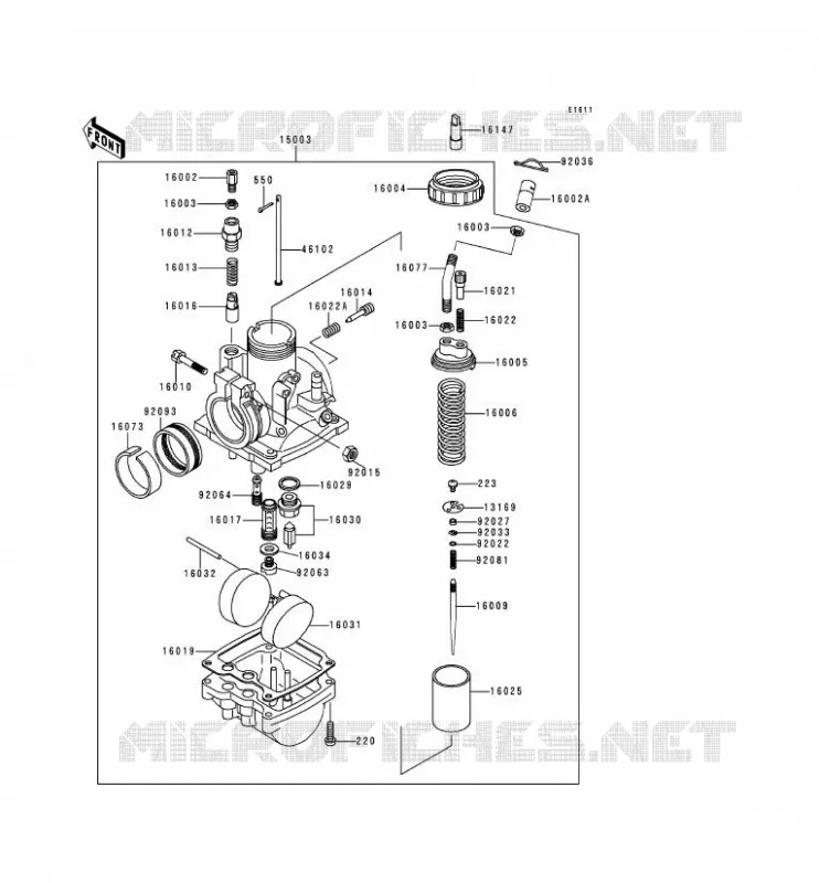 CARBURETOR Kawasaki MOTOS 125 2000 GTO SPEEDSTER  KH125-M5