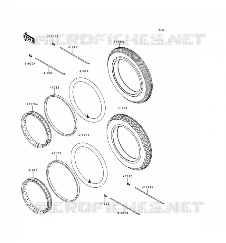 TIRES Kawasaki MOTOS 125 2000 GTO SPEEDSTER  KH125-M5