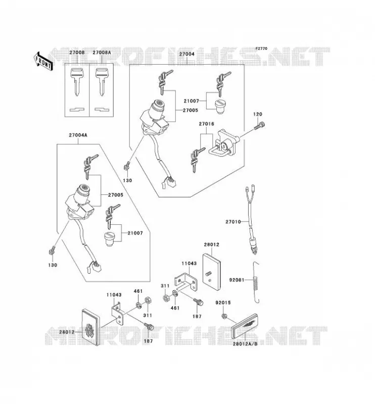 SWITCH Kawasaki MOTOS 250 1996 KLR250  KL250-D13