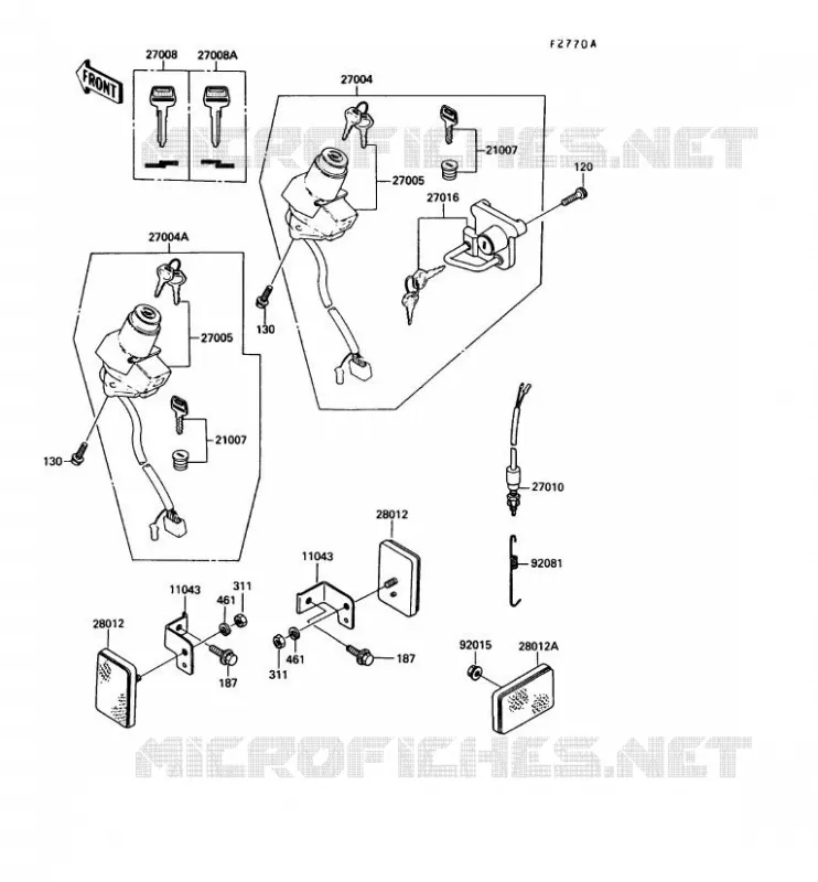 SWITCH Kawasaki MOTOS 250 1992 KLR250  KL250-D9
