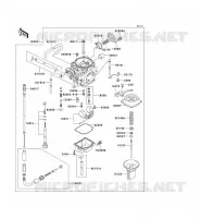 CARBURETOR voor Kawasaki SUPER SHERPA 2000