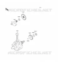 CRANKSHAFT voor Kawasaki SUPER SHERPA 2000