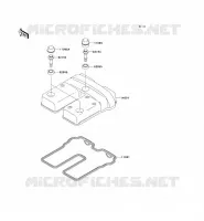CYLINDER HEAD COVER voor Kawasaki SUPER SHERPA 2000