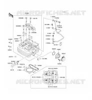 CYLINDER HEAD voor Kawasaki SUPER SHERPA 2000