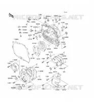 ENGINE COVERS voor Kawasaki SUPER SHERPA 2000