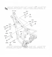 ENGINE MOUNT voor Kawasaki SUPER SHERPA 2000