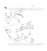 EXHAUST voor Kawasaki SUPER SHERPA 2000