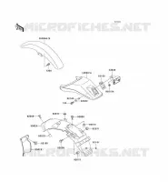 FENDER voor Kawasaki SUPER SHERPA 2000