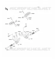 FOOTREST voor Kawasaki SUPER SHERPA 2000