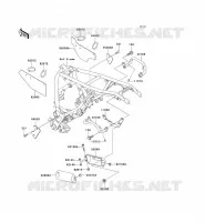FRAME PARTS (COUVERTURE) voor Kawasaki SUPER SHERPA 2000