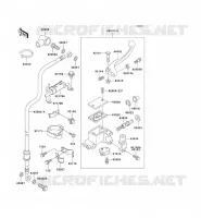 FRONT MASTER CYLINDER voor Kawasaki SUPER SHERPA 2000