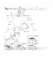 FUEL TANK voor Kawasaki SUPER SHERPA 2000