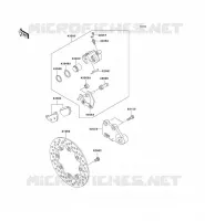 REAR BRAKE voor Kawasaki SUPER SHERPA 2000