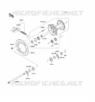 REAR HUB voor Kawasaki SUPER SHERPA 2000
